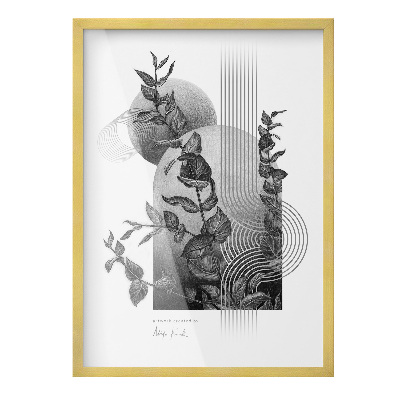 Ramka na zdjęcia wisząca złota 50x70 cm