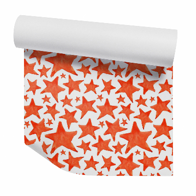 Tapeta Czerwone malowane gwiazdy