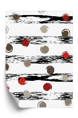 Tapeta Geometryczny wzór kropki i paski