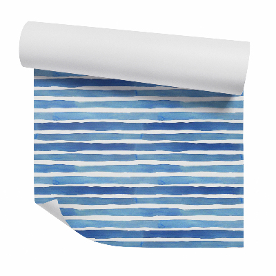 Tapeta Poziome niebieskie pasy