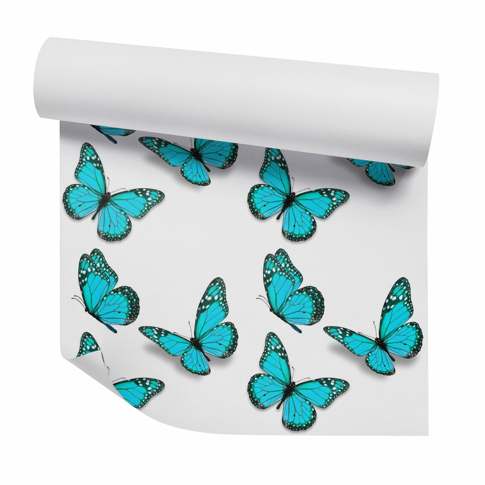Tapeta Piękne niebieskie realistyczne motyle