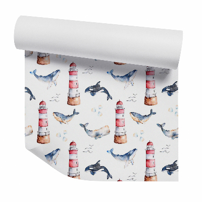 Tapeta Orki wieloryby i laternie