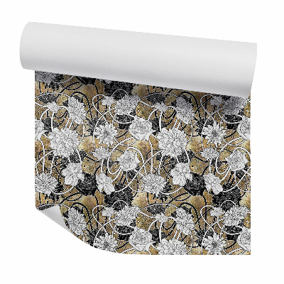 Tapeta Kwiecista abstrakcja szkice