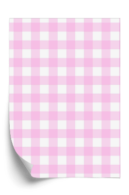 Tapeta Różowa kratka