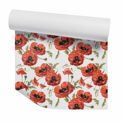 Tapeta Czerwone kwitnące maki