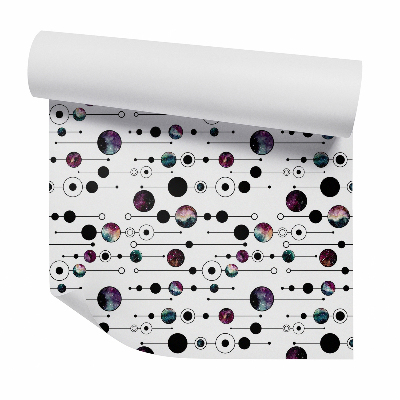 Tapeta Kosmos w geometrycznych figurach