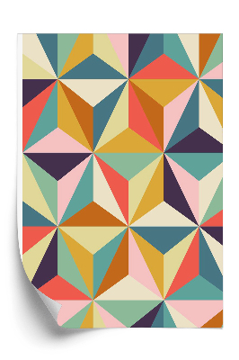 Tapeta Geometryczny wzór retro