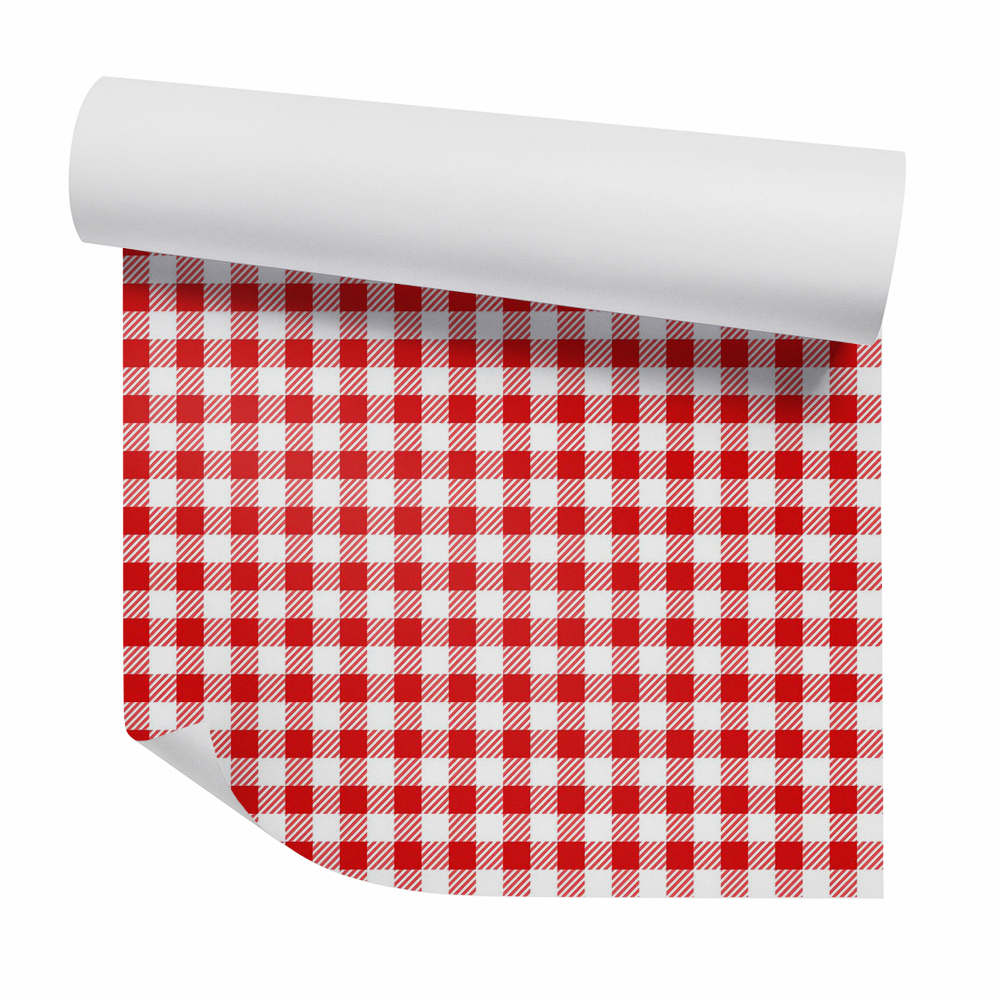 Tapeta Czerwono-biała piknikowa kratka