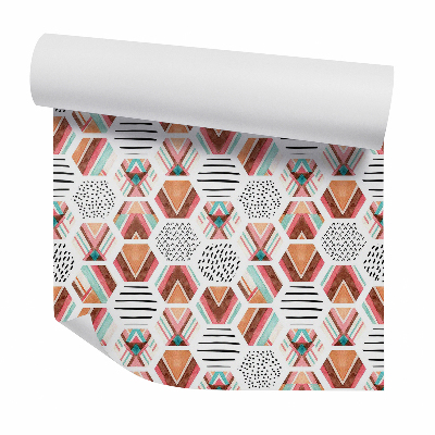 Tapeta Ozdobny wzór geometryczny akwarela