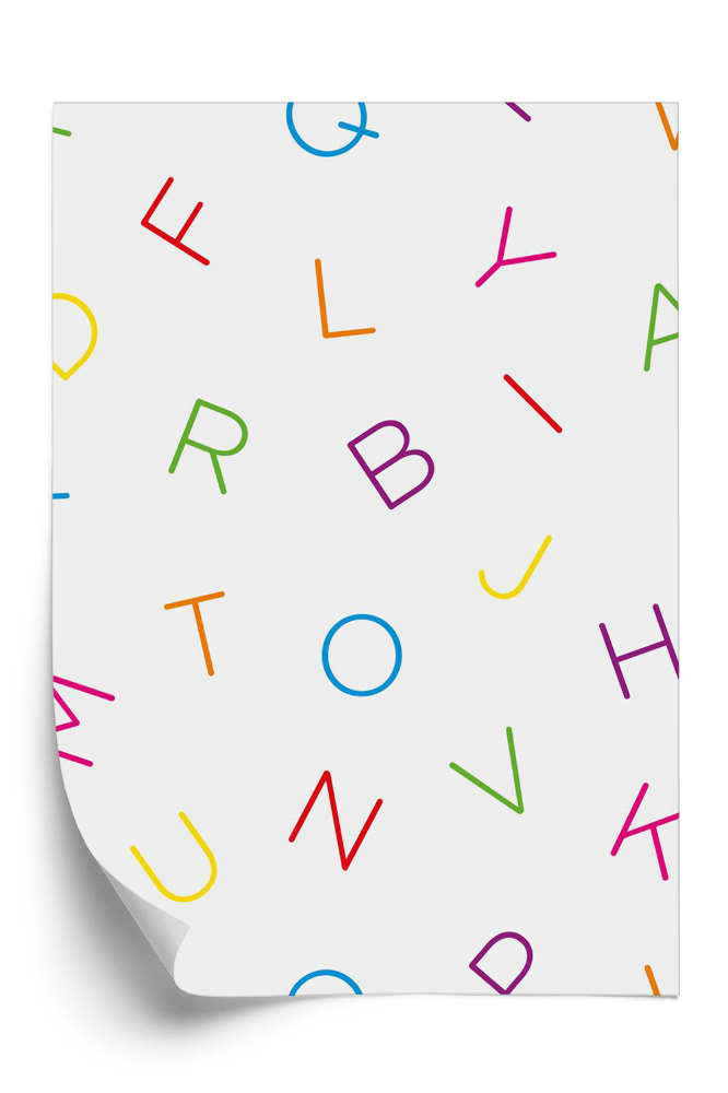 Tapeta Kolorowy alfabet