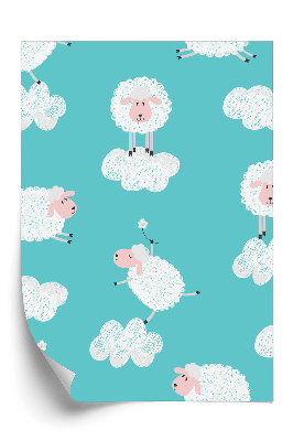 Tapeta Owieczki w chmurach