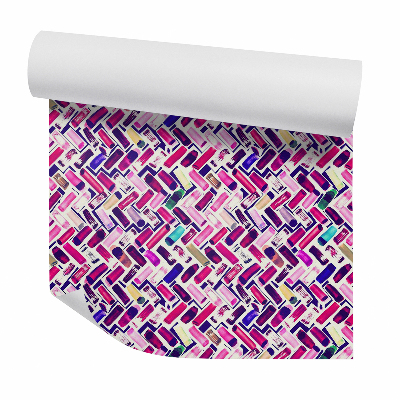 Okleina ścienna Ozdobne różowe figury geometryczne