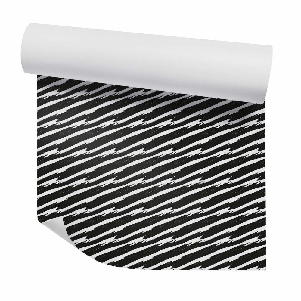 Okleina ścienna Czarno-biała dekoracyjna abstrakcja zebra