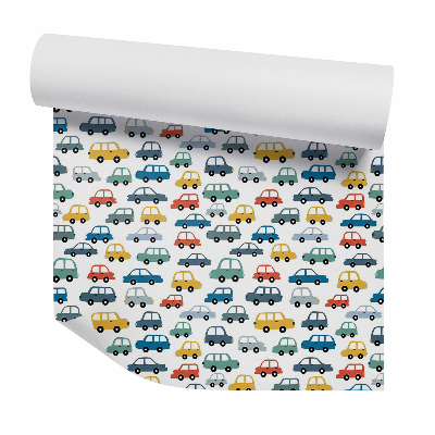 Okleina samoprzylepna na ścianę Samochody kolorowe korek