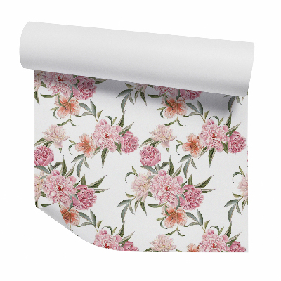 Okleina ścienna Kwiaty kwitnące piwonie