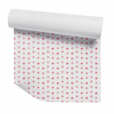 Okleina ścienna Pastelowe czerwone kropki