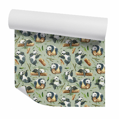 Okleina ścienna Ozdobne urocze pandy