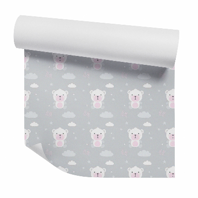 Okleina ścienna Małe misie i chmurki