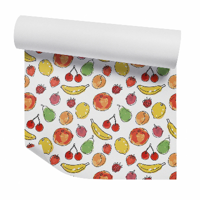 Tapeta Rysunkowe owoce sezonowe