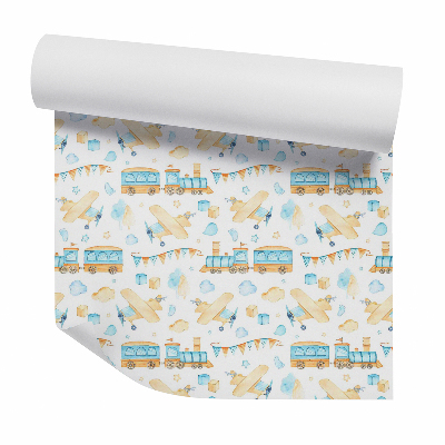 Okleina samoprzylepna na ścianę Dziecięce zabawki pastele