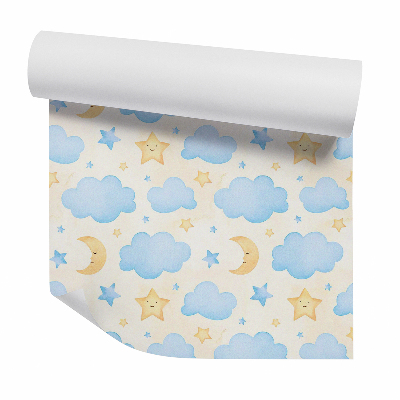 Okleina samoprzylepna na ścianę Śpiący księżyc dobranocka