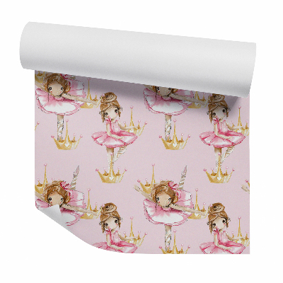 Okleina samoprzylepna na ścianę Tańcząca księżniczka korona lalka