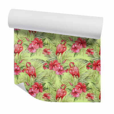 Okleina samoprzylepna na ścianę Flamingi w wysokiej trawie