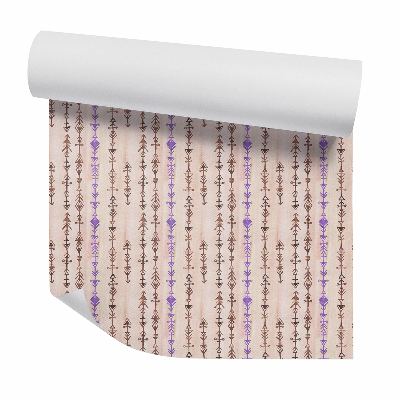 Okleina samoprzylepna na ścianę Wzrory dekoracyjne pionowe symbole