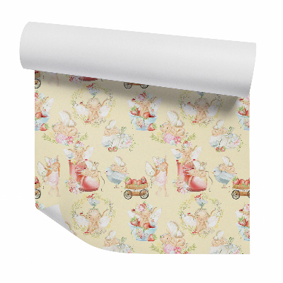 Okleina samoprzylepna na ścianę Urocze małe elfy bajkowe wzory