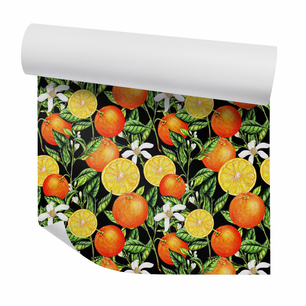 Okleina samoprzylepna na ścianę Owoce cytrusowe soczyste pomarańcze