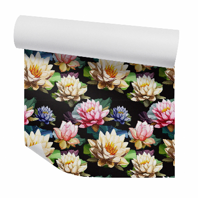 Okleina samoprzylepna na ścianę Kwiat Lotosu rysunek realistyczny