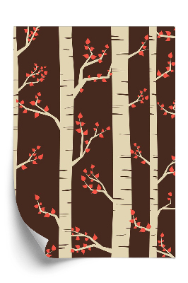 Tapeta Brzozy jesienią