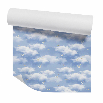 Tapeta Migracja ptaków wśród chmur