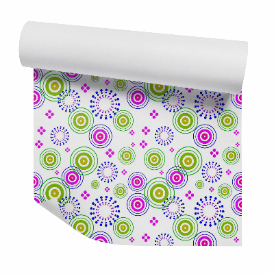 Tapeta Kropki i okręgi kolorowa abstrakcja