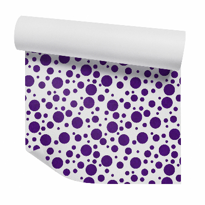 Tapeta Duże fioletowe grochy