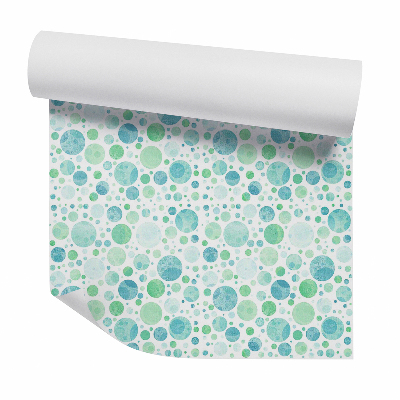 Tapeta Dekoracyjne zielone kropki