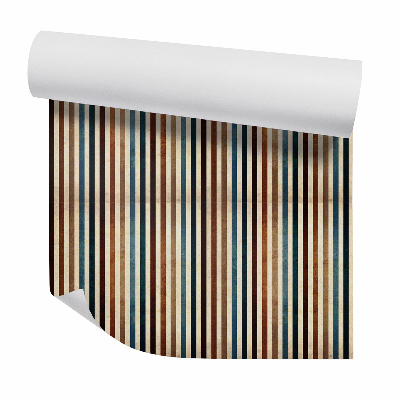 Tapeta Pionowe kolorowe pasy w stylu vintage