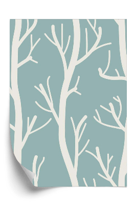 Tapeta Jednolite tło drzew