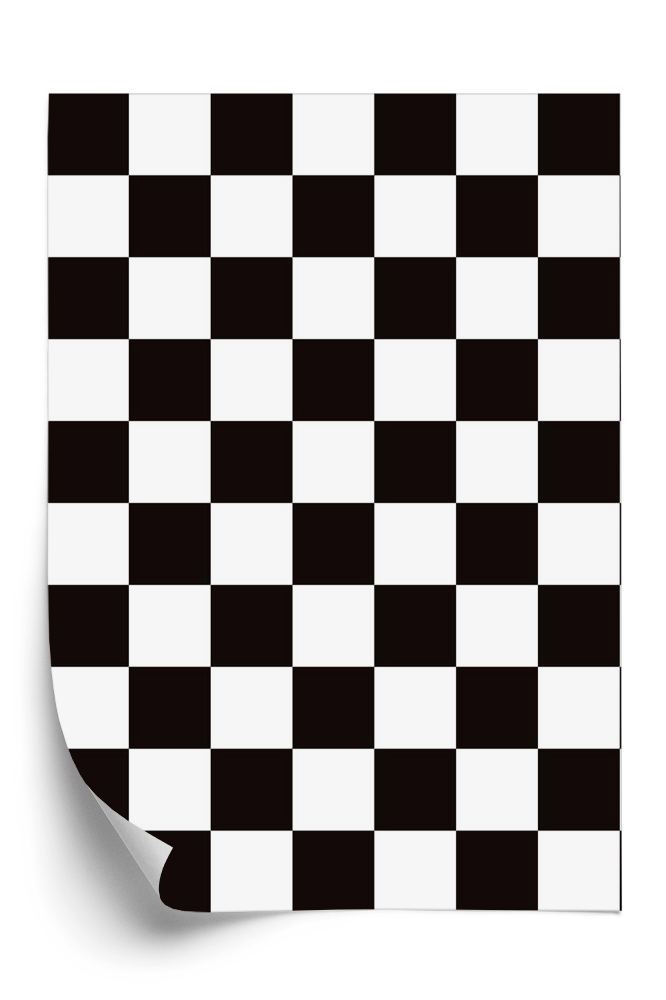 Tapeta Czarno biała szachownica