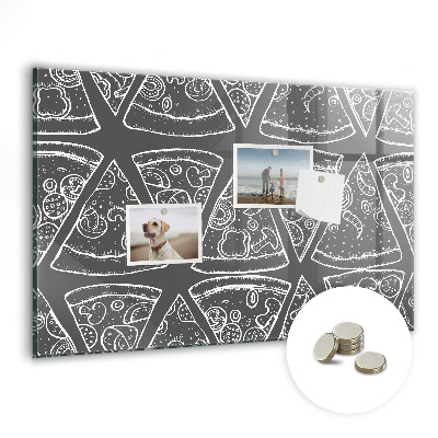 Tablica magnetyczna do kuchni Rysunkowa pizza