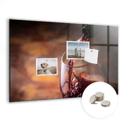 Tablica magnetyczna do kuchni Lampka wina