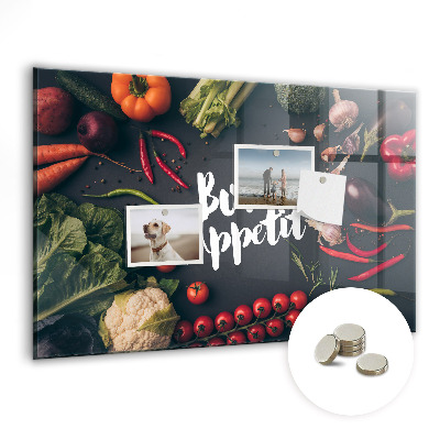 Tablica magnetyczna do pisania Bon appetit warzywa