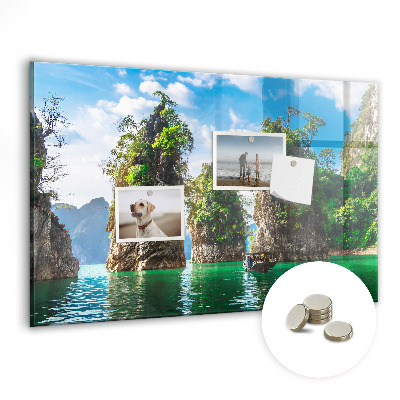 Tablica magnetyczna z magnesami Drzewa na wyspach