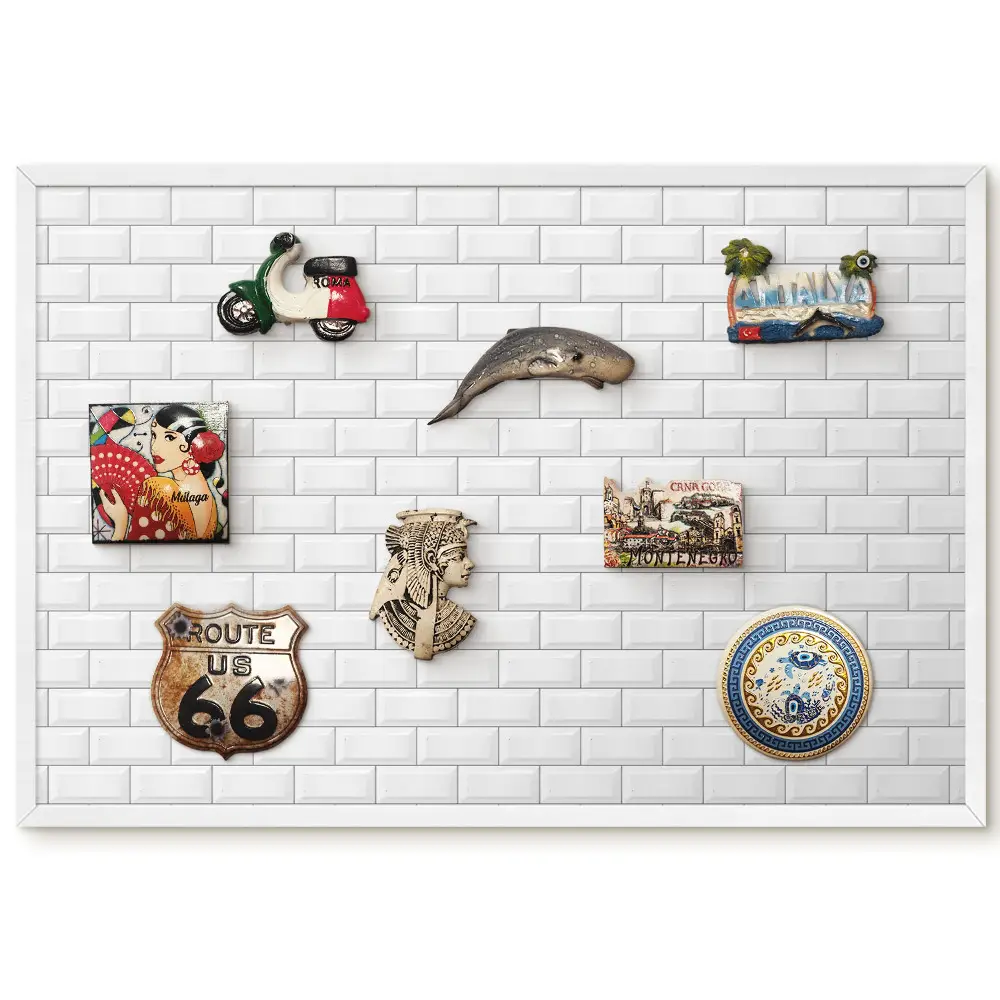 Minimalistyczna tablica metalowa na magnesy