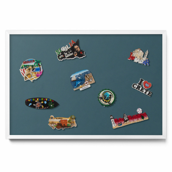 Tablica na magnesy na ścianę Kolor ciemny morski