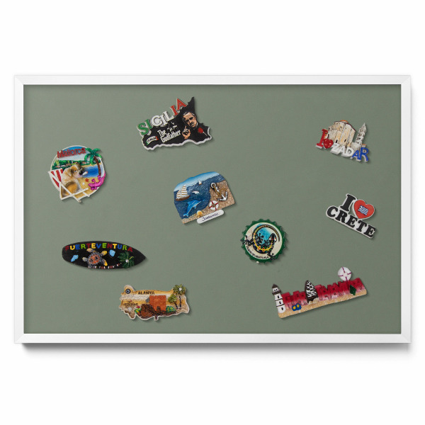 Ozdobna tablica na magnesy Kolor oliwkowy