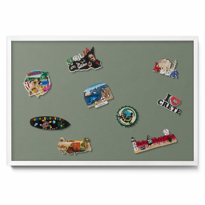 Ozdobna tablica na magnesy Kolor oliwkowy