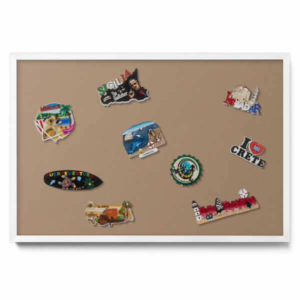 Tablica na magnesy na ścianę Kolor jasnobrązowy