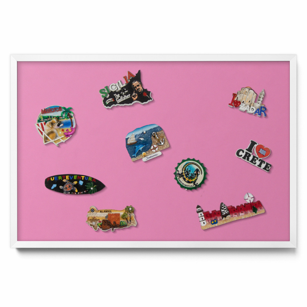 Tablica na magnesy na ścianę Kolor różowy