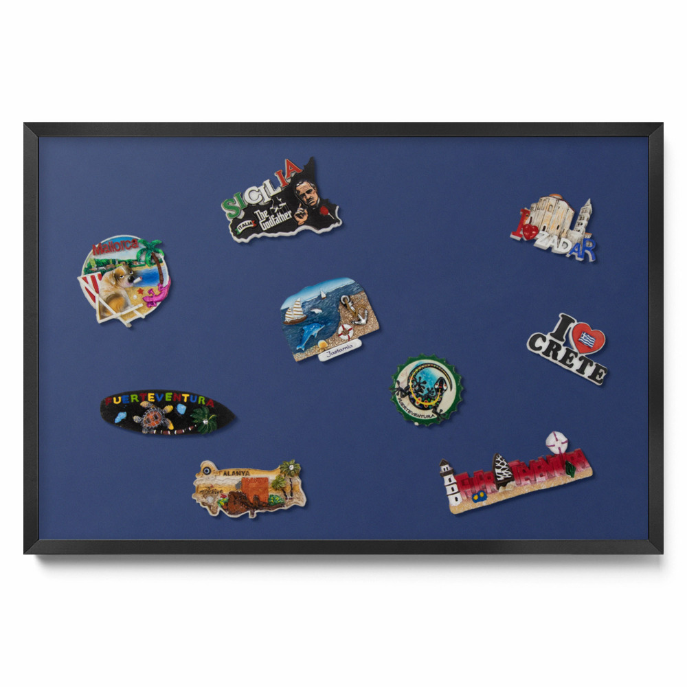 Metalowa tablica na magnesy Kolor granatowy